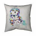 Begin Home Decor 20 x 20 in. Abstract Owl-Double Sided Print Indoor Pillow 5541-2020-AN45